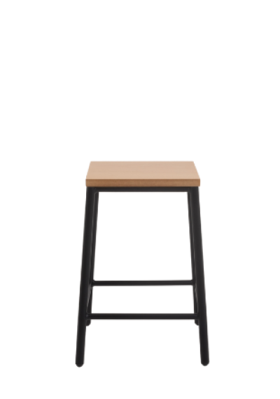 Banqueta baixa estilo industrial